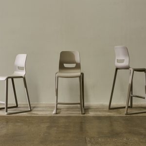 Postura+ One Piece High Back Stool
